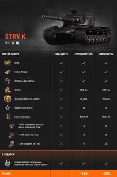 Strv K, FCM 50 t и БТ-7 артиллерийский: редкие гости в магазине World of Tanks