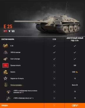 Последнее предложение к Восточному Новому году — E 25 в World of Tanks EU