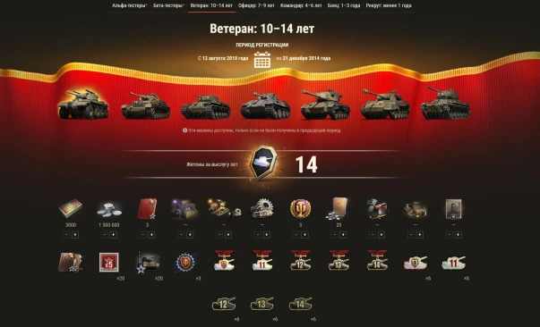 Заслуженная награда 2024 в World of Tanks