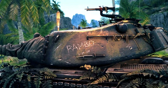 Коллаборация фильма Рэмбо и World of Tanks