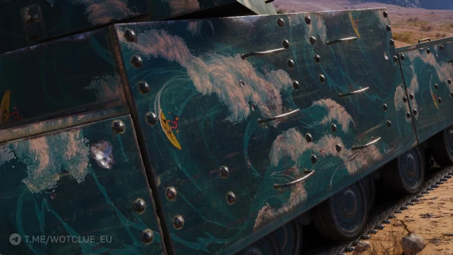 2D-стиль «Лови волну» из обновления 1.29 в World of Tanks