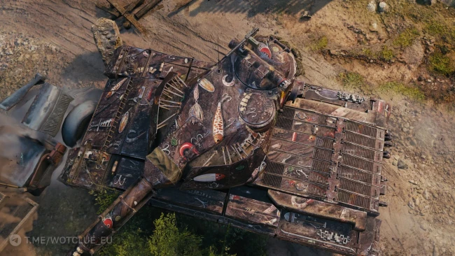2D-стиль «На рыбалку» из обновления 1.29 в World of Tanks