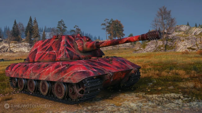 2D-стиль «Рубиновая броня» из обновления 1.29 в World of Tanks