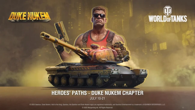 Спецвыпуск Боевого пропуска Duke Nukem в World of Tanks