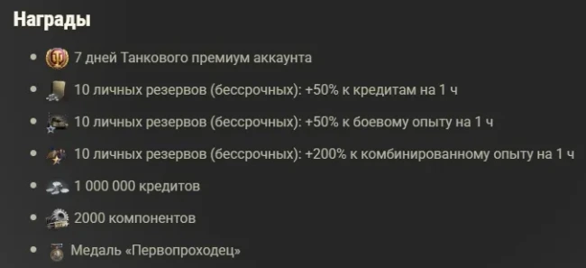 Начислили награды за закрытый тест в World of Tanks