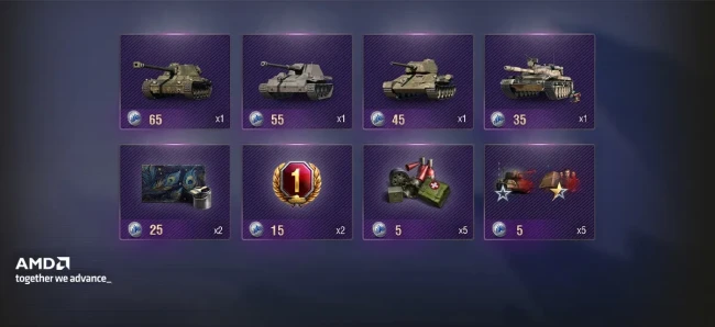 Магазин жетонов AMD: большие награды в 4-м сезоне в World of Tanks