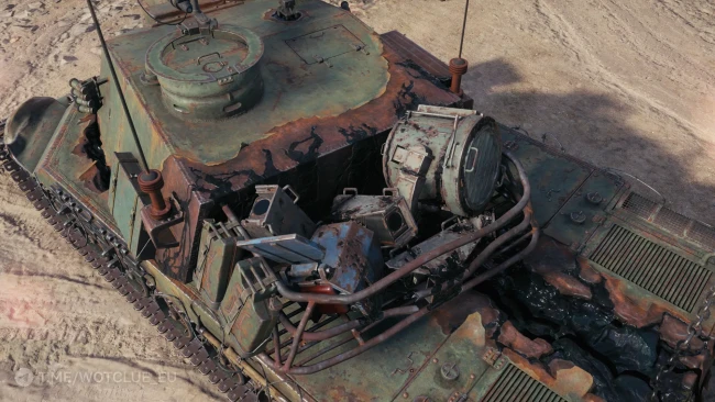 Скриншоты наградного танка «Шрам» из события «Вавилон: Запретная зона» в World of Tanks