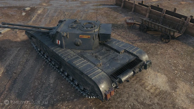 Обновлённая моделька Black Prince II из обновления 2.1 в World of Tanks