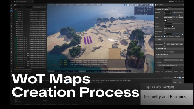 Как создаются карты в World of Tanks | Таймлапс