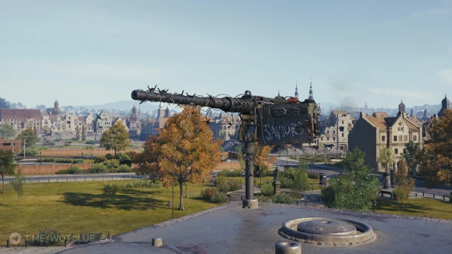 3D-объект «Пулемёт Спасителей» в World of Tanks
