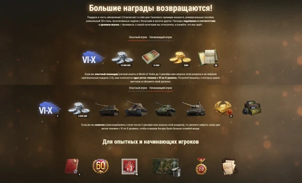 Подробности Заслуженной награды 2025 в World of Tanks