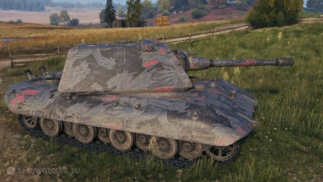 Настраиваемый 2D-cтиль «Король драконов (алый)» из обновления 2.1.1 в World of Tanks