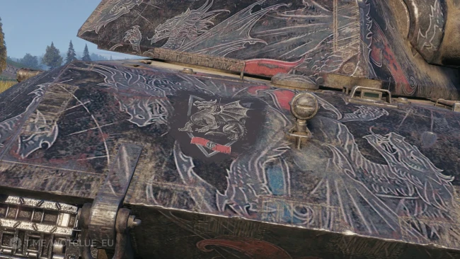 Настраиваемый 2D-cтиль «Король драконов (алый)» из обновления 2.1.1 в World of Tanks