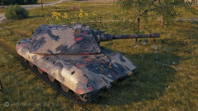 Настраиваемый 2D-cтиль «Король драконов (алый)» из обновления 2.1.1 в World of Tanks