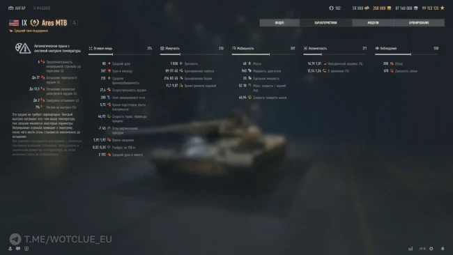 Новый премиум танк Ares MTB с автопушкой в World of Tanks