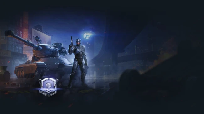Изображения из Боевого пропуска: RoboCop в World of Tanks