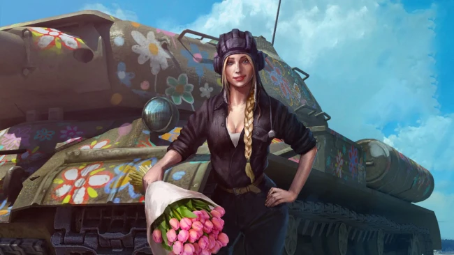 С 8 Марта, прекрасные танкистки!