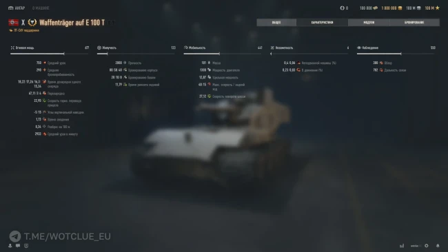 Waffenträger auf E 100 T на супертесте World of Tanks