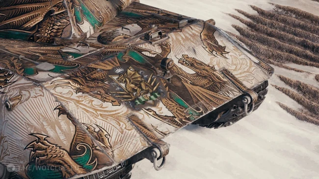 2D-стиль «Король драконов (нефритовый)» для Натиска в World of Tanks