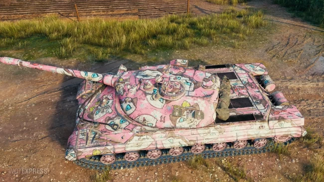 2D-стиль «Мартовский (розовый)» из обновления 1.20 в World of Tanks