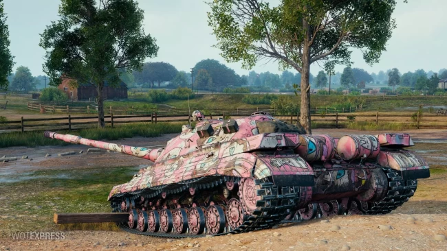 2D-стиль «Мартовский (розовый)» из обновления 1.20 в World of Tanks