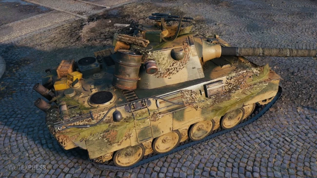 Историчный 3D-стиль «Цвайхундертцвельф» на прокачиваемую Panther в World of Tanks