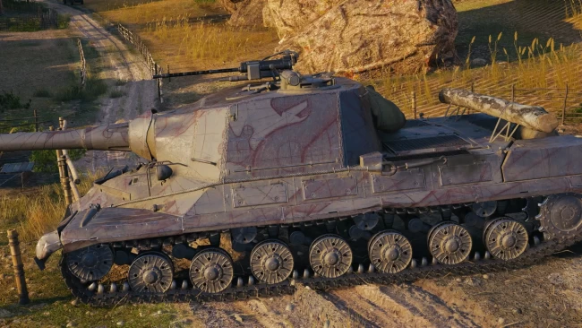 Настраиваемый 2D-стиль «Крыло и коготь (алый)» для режима «Натиск» 2023 в World of Tanks