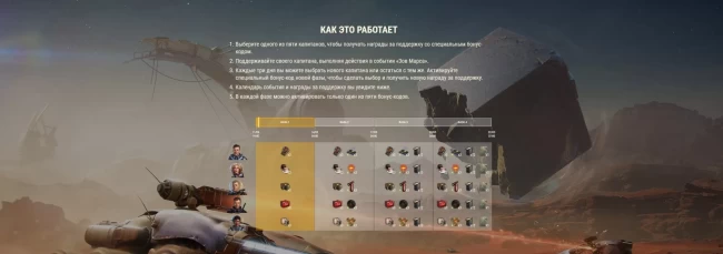 Зов Марса: Выберите Капитана в World of Tanks EU