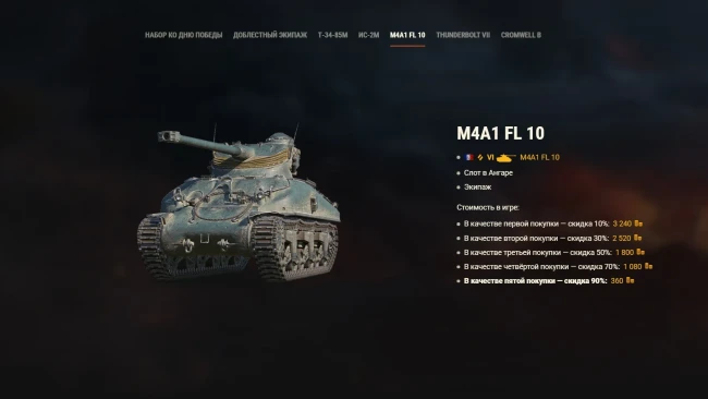 Наборы ко Дню победы в World of Tanks