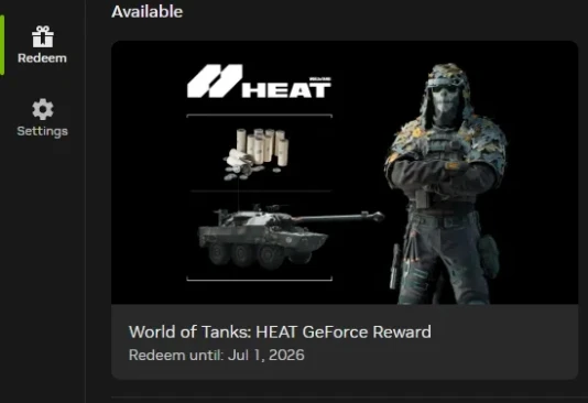 Бонус-код для WoT: HEAT от NVIDIA