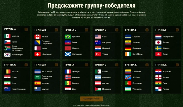 Дорога к славе в World of Tanks. Танковый предиктор ЧМ-2026