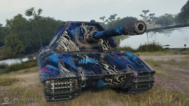 Настраиваемый 2D-стиль «Лазурная решимость» из обновления 2.3.1 в World of Tanks