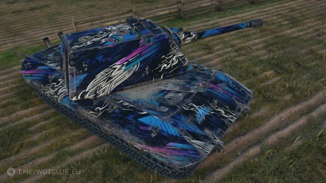 Настраиваемый 2D-стиль «Лазурная решимость» из обновления 2.3.1 в World of Tanks