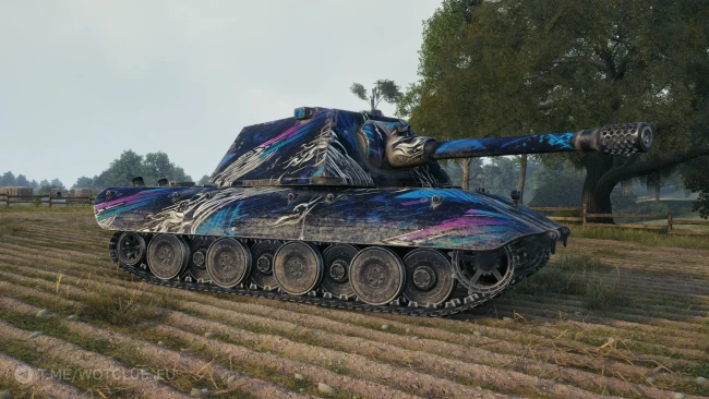 Настраиваемый 2D-стиль «Лазурная решимость» из обновления 2.3.1 в World of Tanks