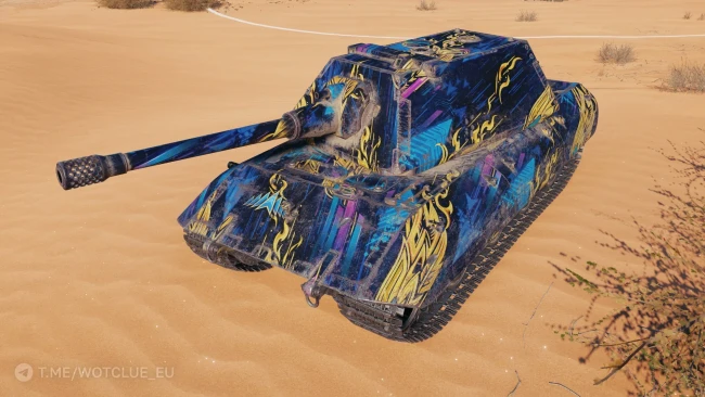 Настраиваемый 2D-стиль «Лазурная решимость» из обновления 2.3.1 в World of Tanks