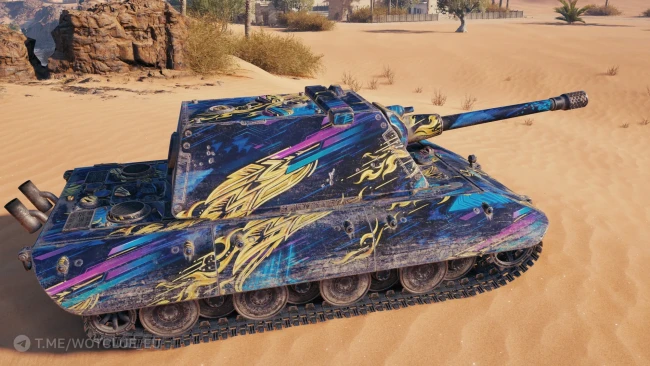 Настраиваемый 2D-стиль «Лазурная решимость» из обновления 2.3.1 в World of Tanks