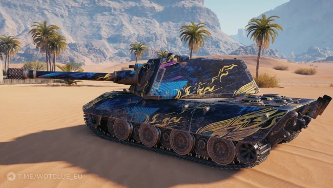 Настраиваемый 2D-стиль «Лазурная решимость» из обновления 2.3.1 в World of Tanks