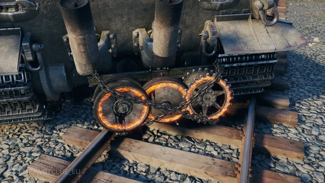 3D-объект «Трофейные катки» из обновления 2.3.1 в World of Tanks