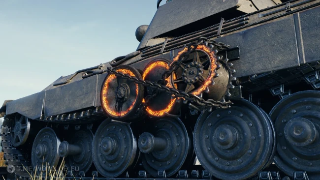3D-объект «Трофейные катки» из обновления 2.3.1 в World of Tanks