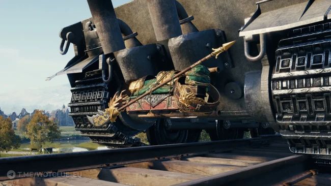 3D-объект «Серповидный клинок зелёного дракона» в World of Tanks