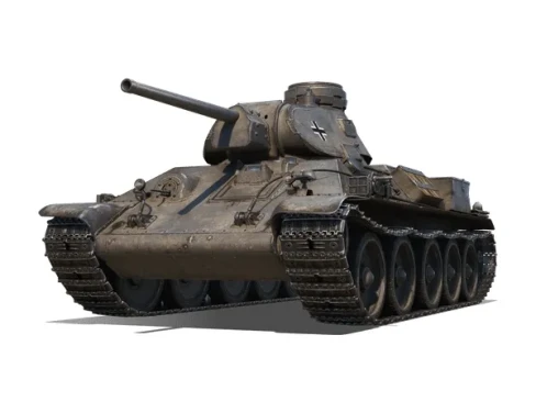 Танк Pz.Kpfw. T 34 747 (r) на супертесте World of Tanks