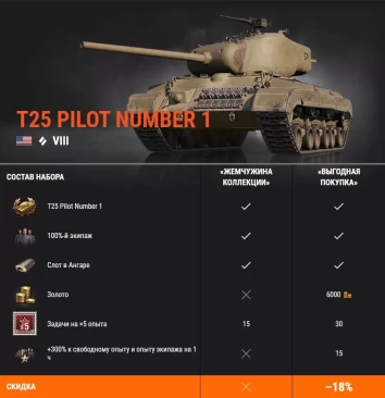 Дерзкие забияки VK 75.01 (K) и T25 Pilot Number 1 в премиум магазине World of Tanks