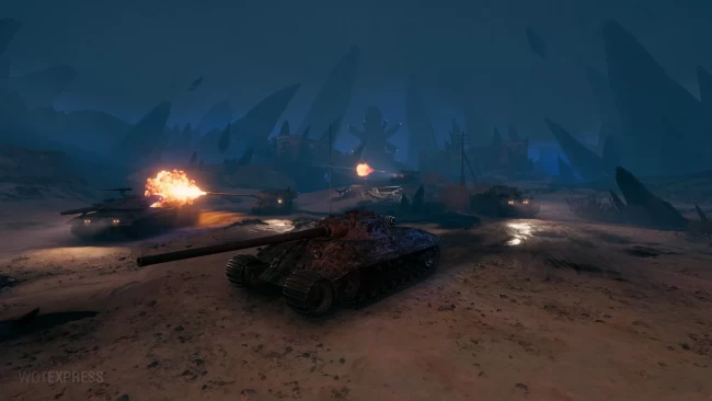 Обновлённый ангар к фан-режиму «Мирный: потерянная надежда» World of Tanks 2023